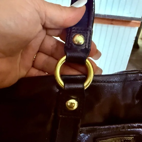 Coach Jet Black Liquid Patent Poppy Spotlight Shoulder Bag - Picture 7 of 13